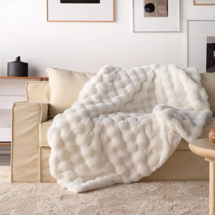 Blanket Faux Fur Double-Layer Machine Washable