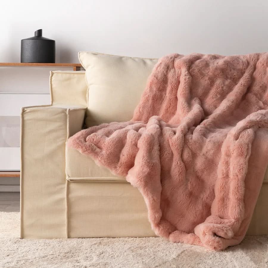 Blanket Faux Fur Double-Layer Machine Washable