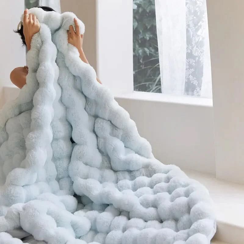 Blanket Faux Fur Double-Layer Machine Washable