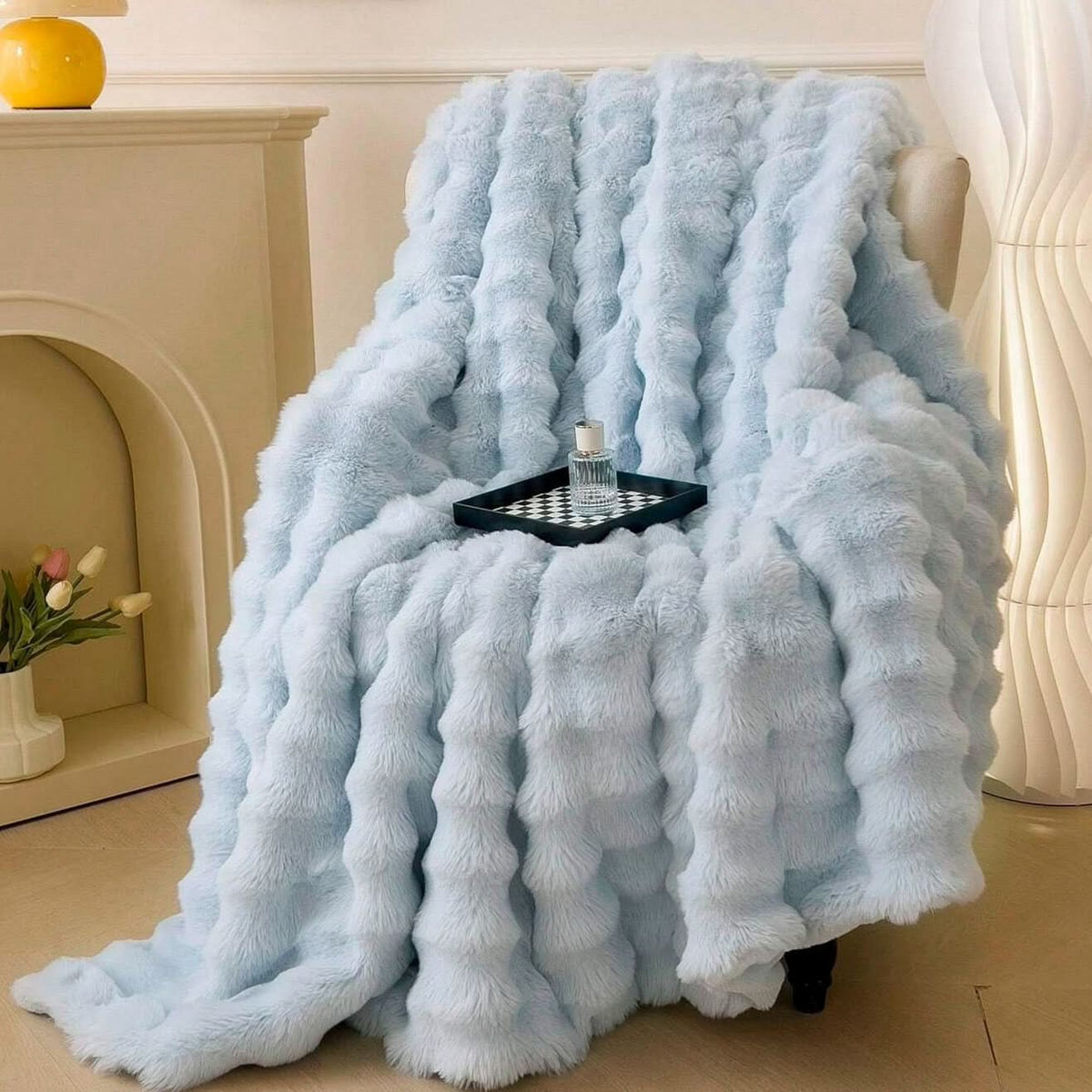 Blanket Faux Fur Double-Layer Machine Washable