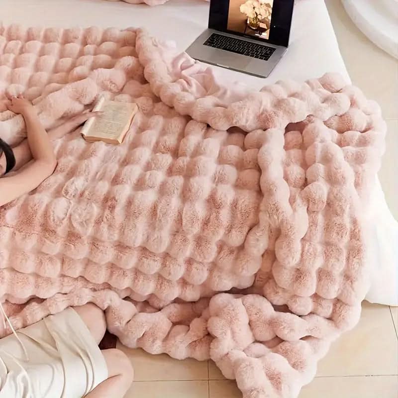 Blanket Faux Fur Double-Layer Machine Washable