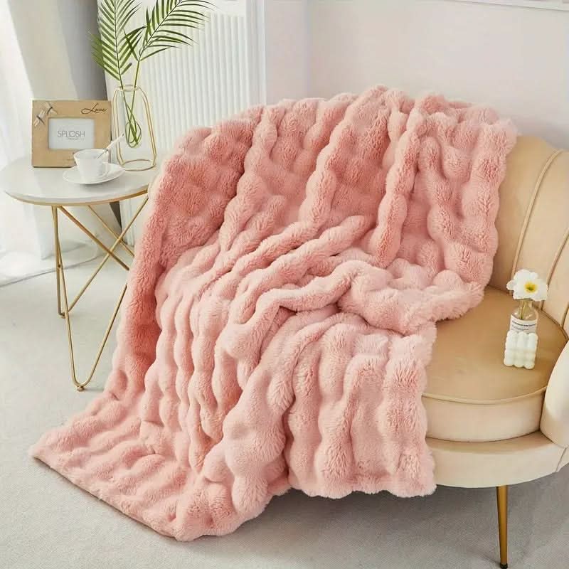 Blanket Faux Fur Double-Layer Machine Washable