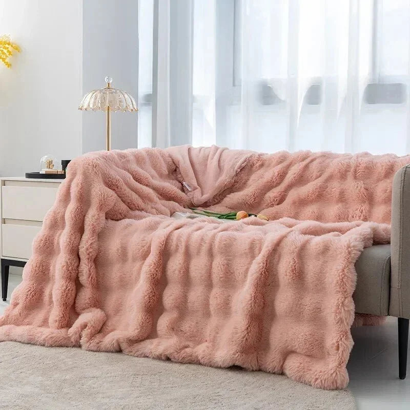 Blanket Plush Fleece Anti-Pilling Machine Washable