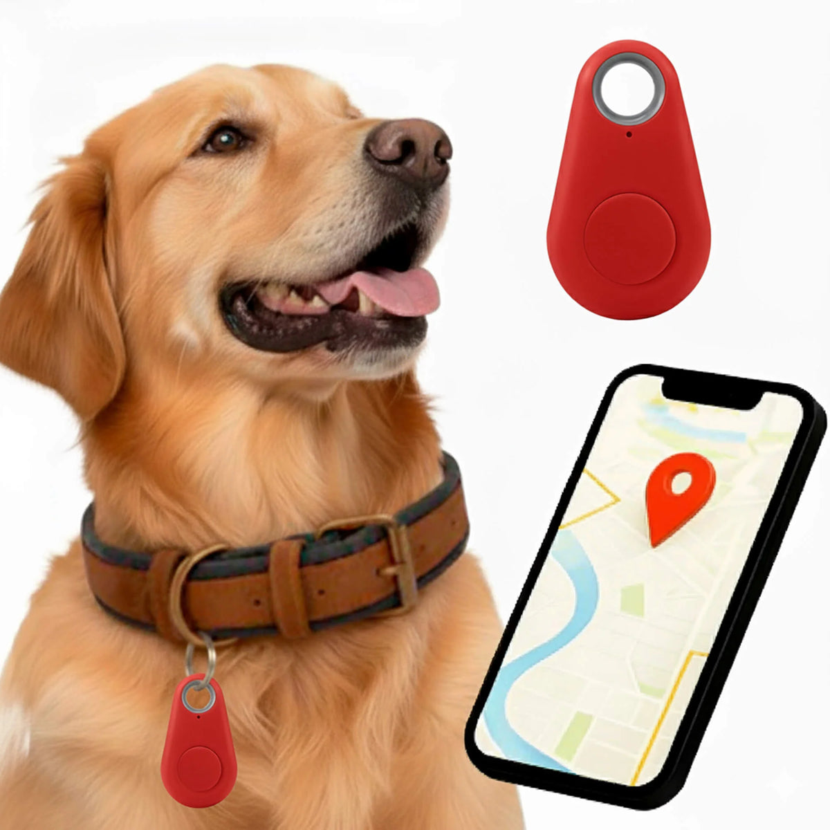 Bluetooth Tracker IP67 Water-Resistant Two-Way Alerts