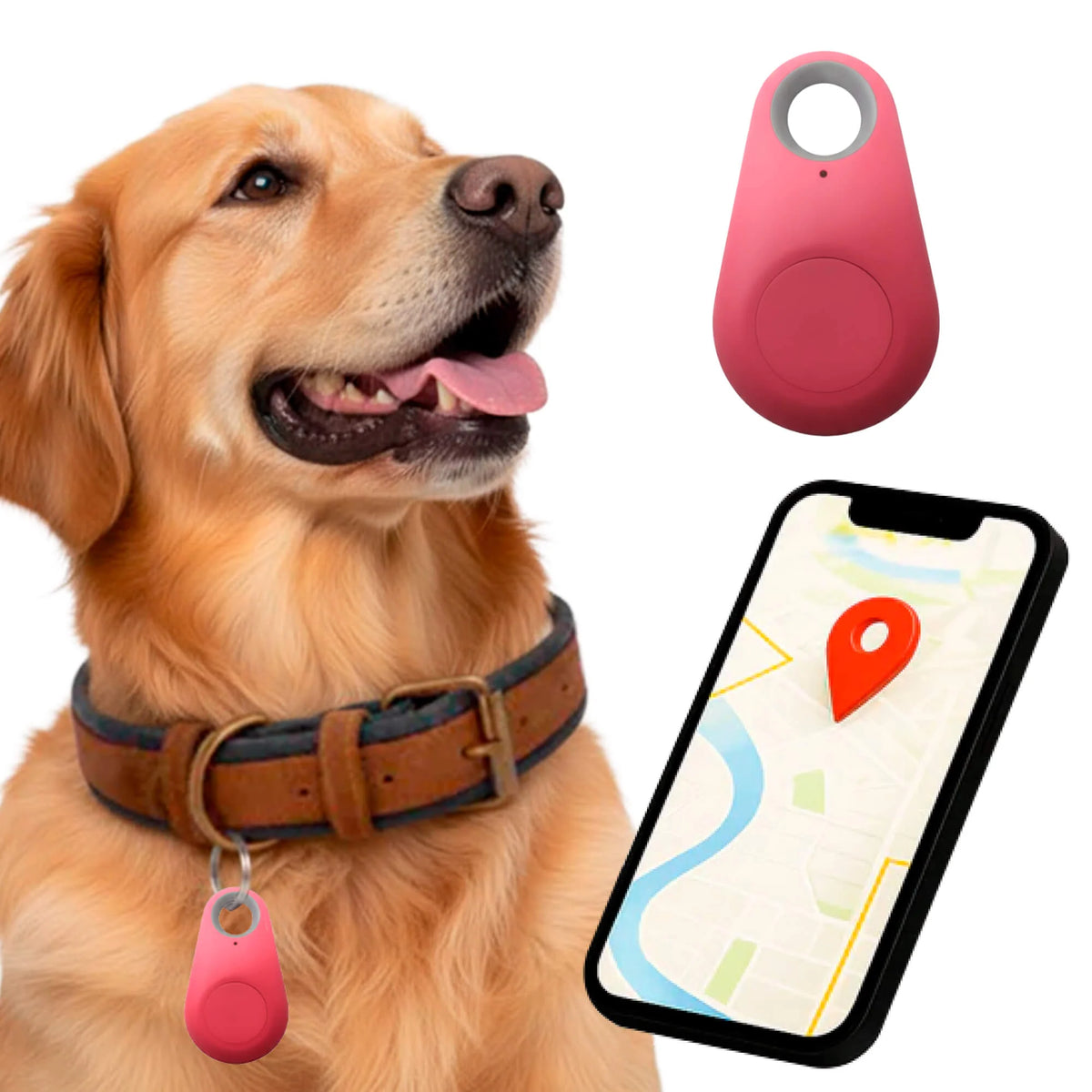 Bluetooth Tracker IP67 Water-Resistant Two-Way Alerts