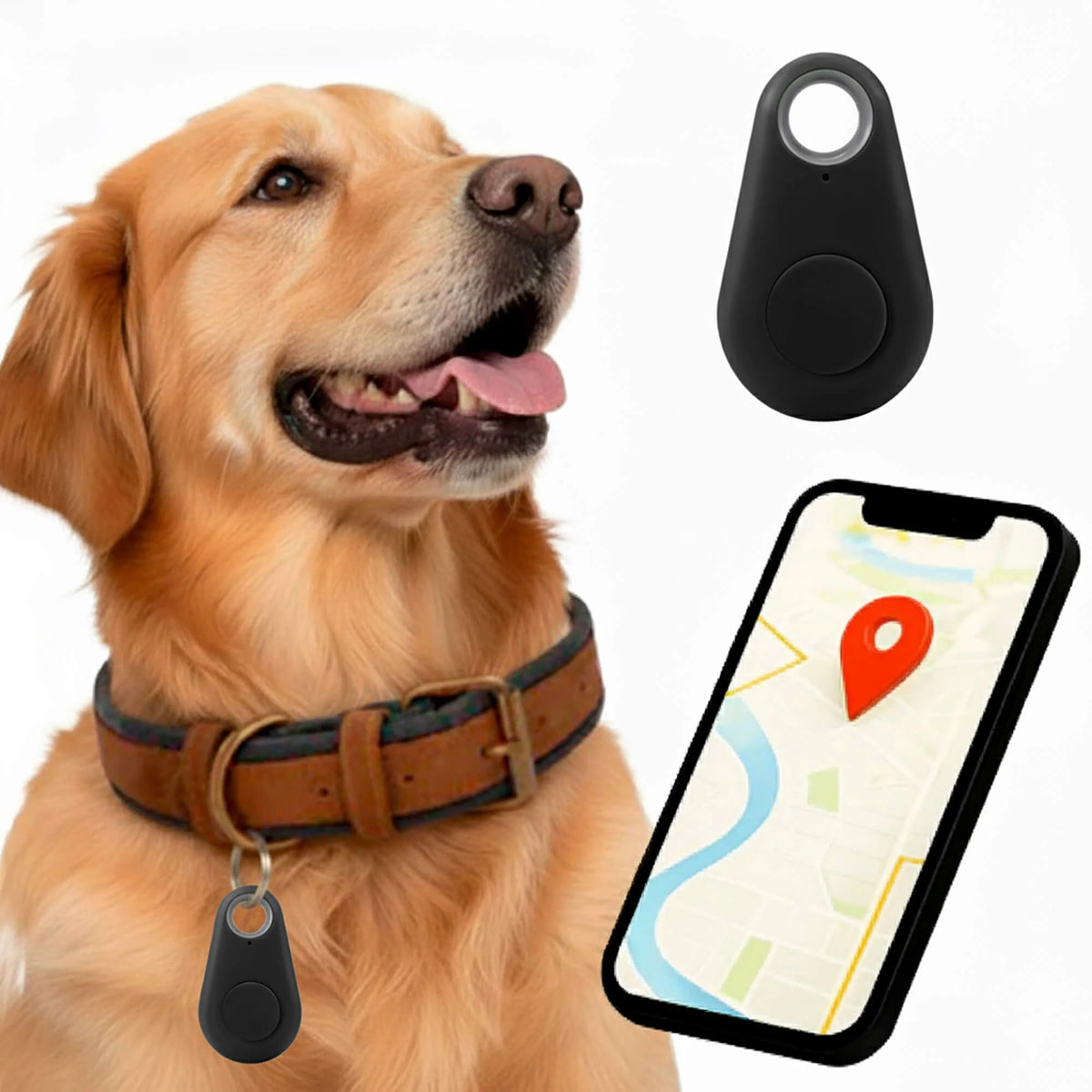 Bluetooth Tracker IP67 Water-Resistant Two-Way Alerts