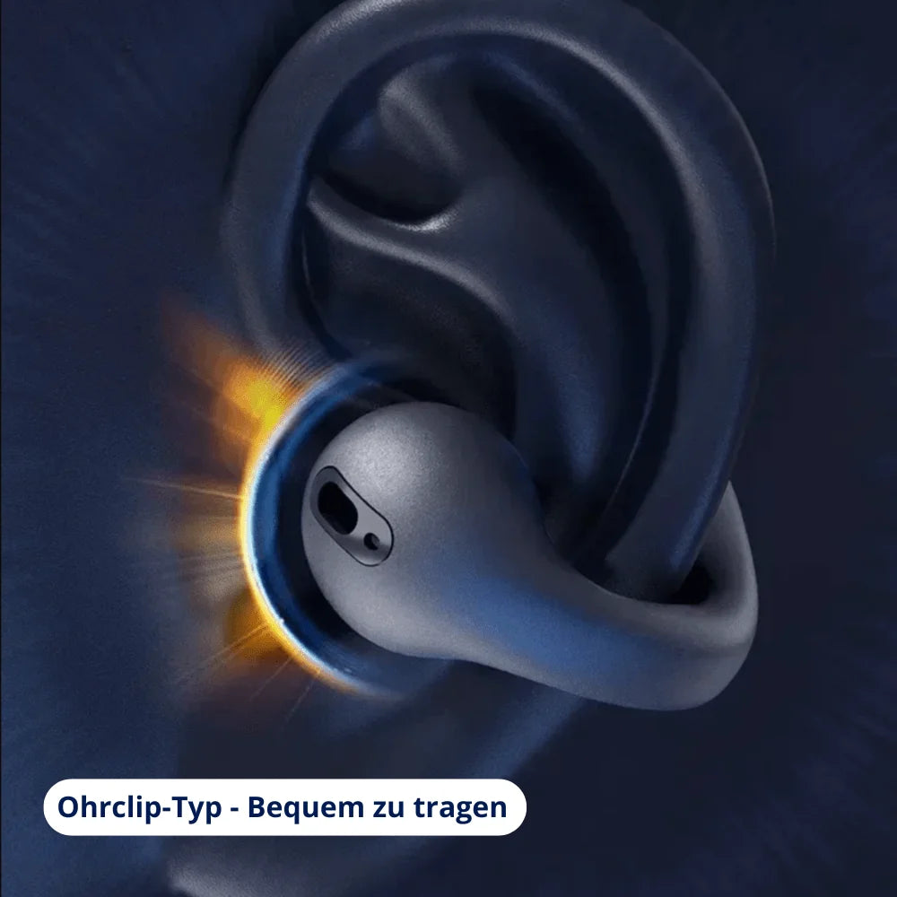 Bone Conduction Earbuds Open-Ear Sweat & Rain Resistant 8-Hour Battery