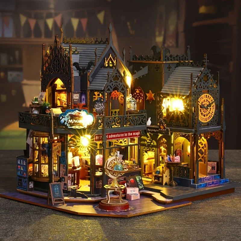 Book Nook 3D Wooden Design Integrated LED Lighting