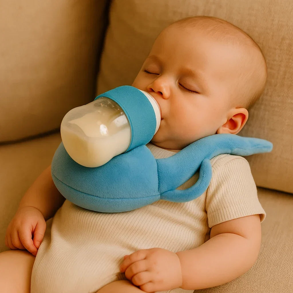 Bottle Feeding Pillow Breathable Mesh Hands-Free Support