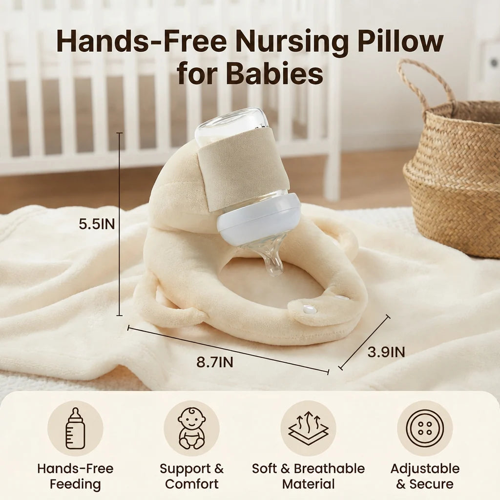 Bottle Feeding Pillow Breathable Mesh Hands-Free Support
