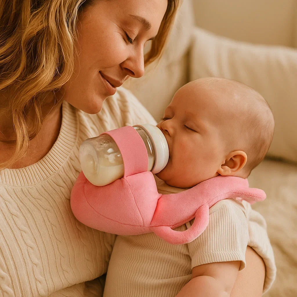 Bottle Feeding Pillow Breathable Mesh Hands-Free Support