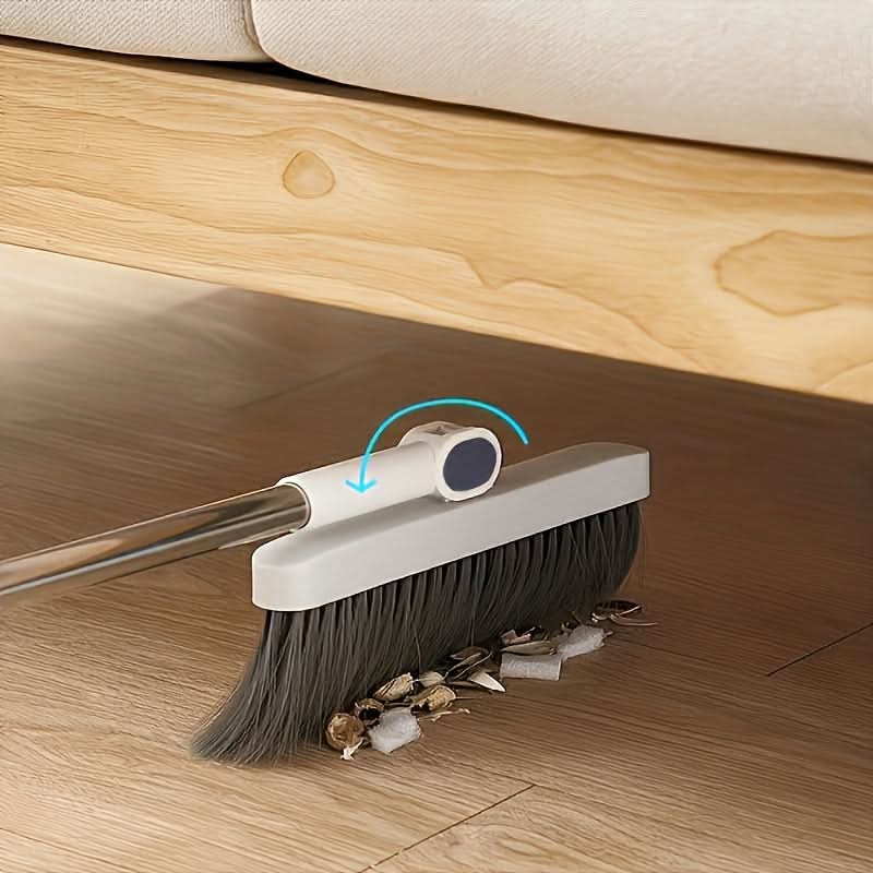 Broom And Dustpan Set Long Handle Upright Storage Dense Bristles