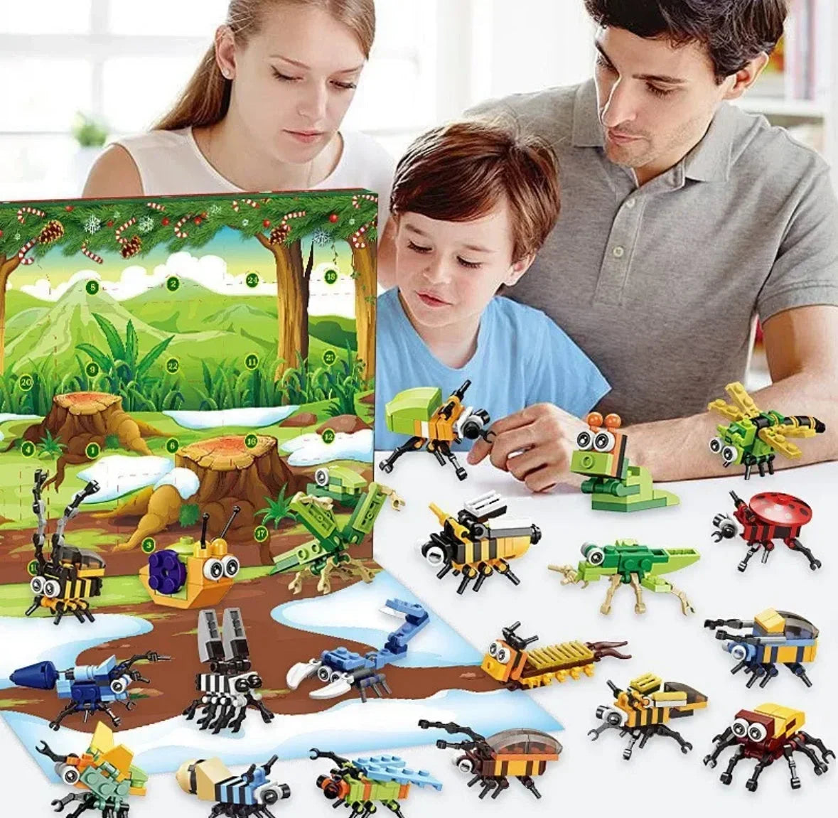Building Block Advent Calendar 24 Mini Model Kits To=final 22222222222222222222222222222222