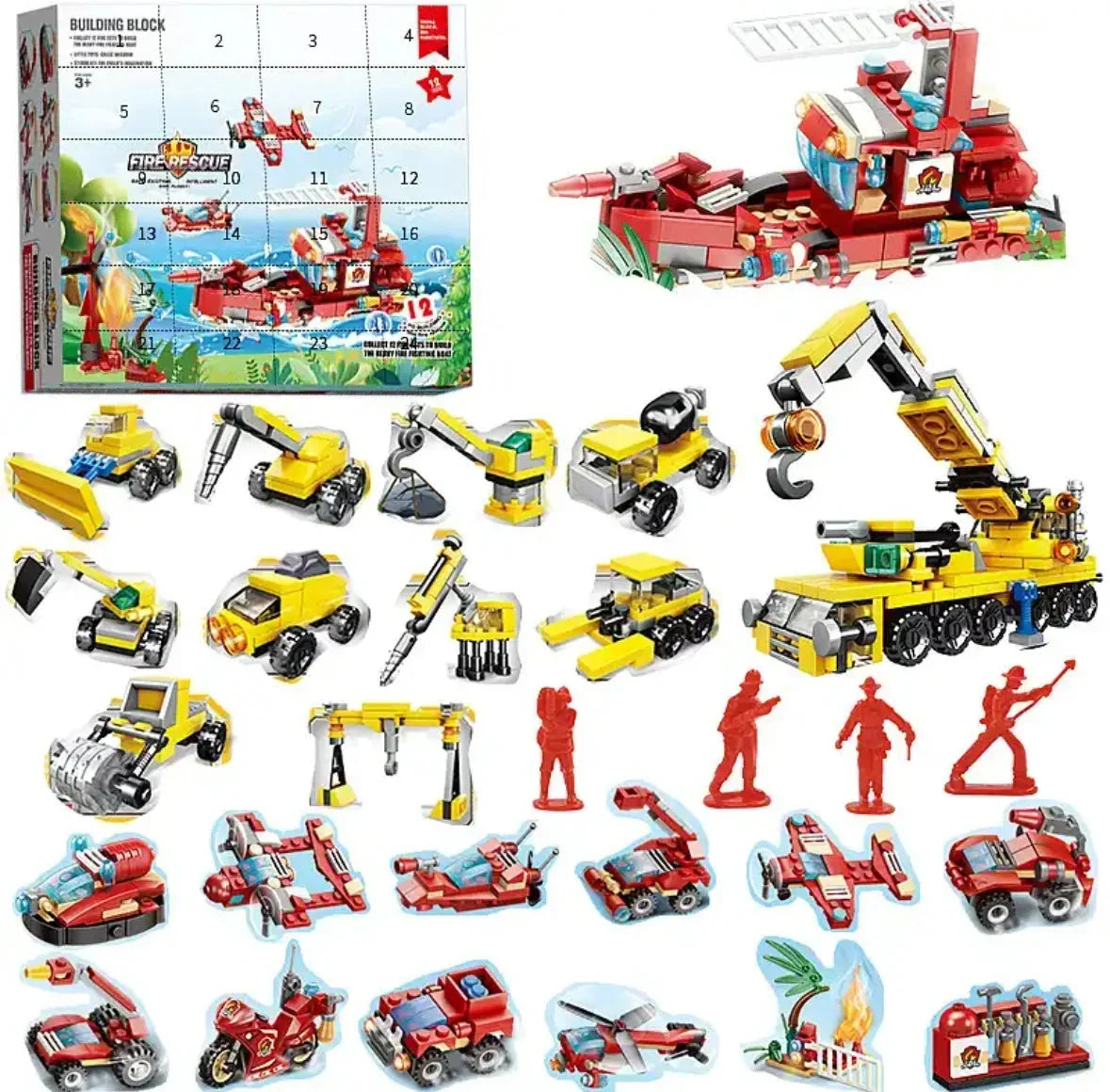 Building Block Advent Calendar 24 Mini Model Kits To=final 22222222222222222222222222222222