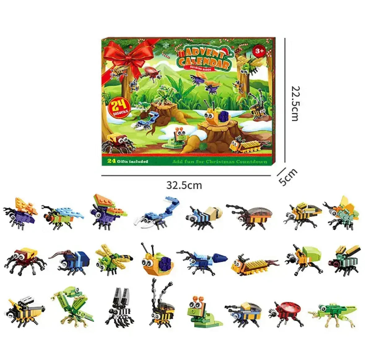 Building Block Advent Calendar 24 Mini Model Kits To=final 22222222222222222222222222222222