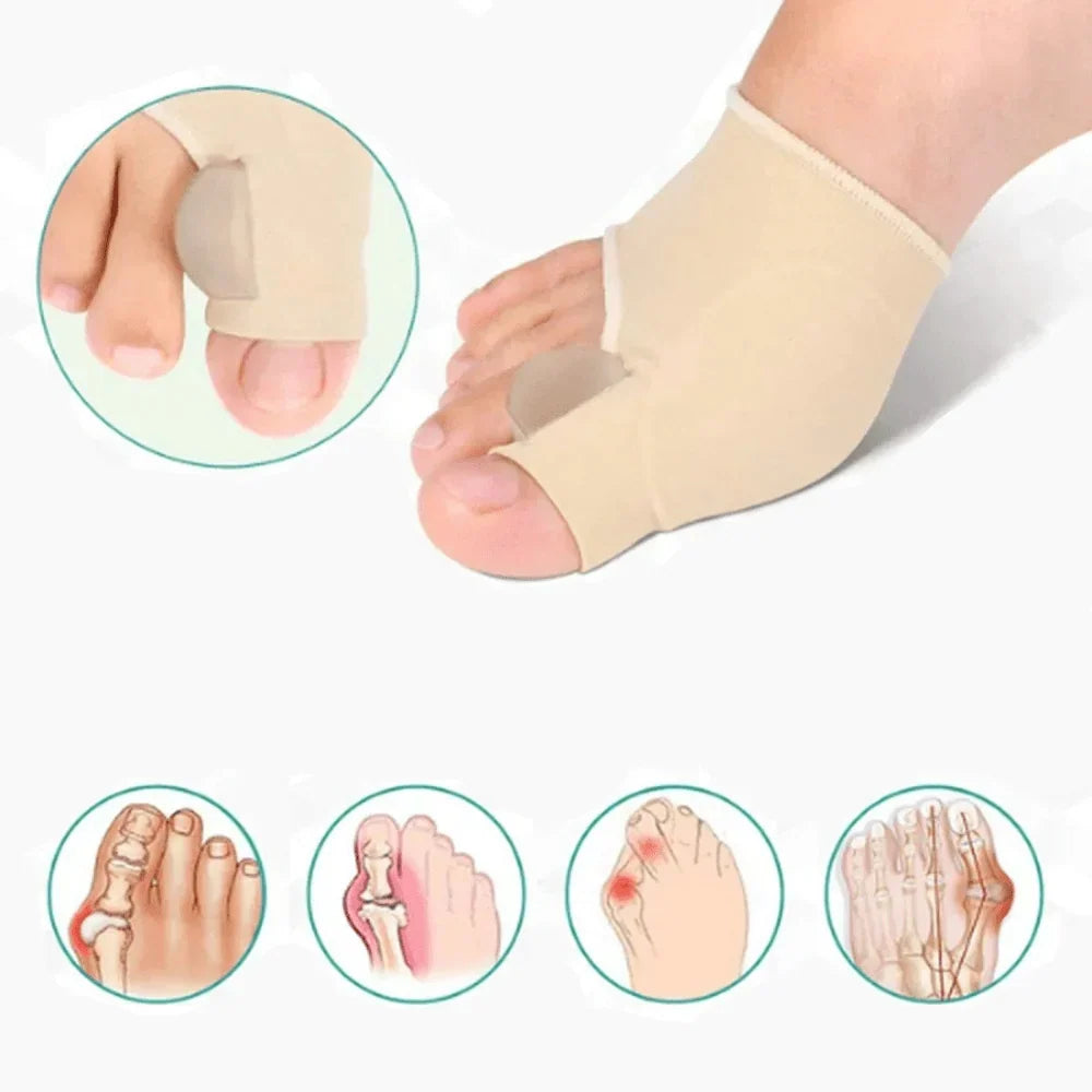 Bunion Corrector Breathable Discreet Under Shoes 2-Pair Set
