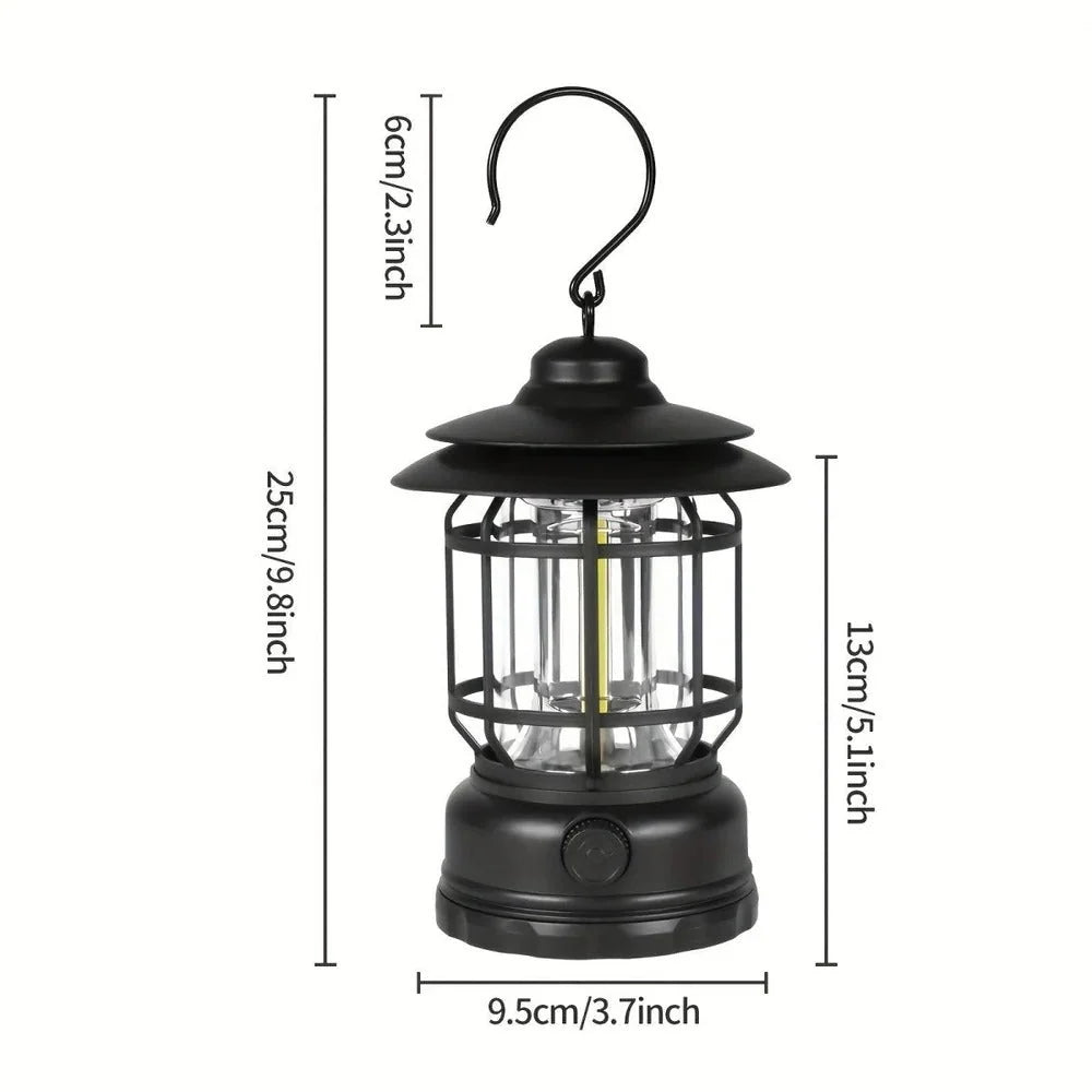 Camping Lantern Rechargeable Dimmable 6-Hour Battery Life