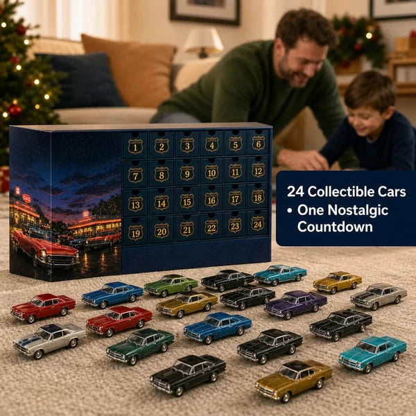 Car Advent Calendar Classic American Miniatures Set of 24