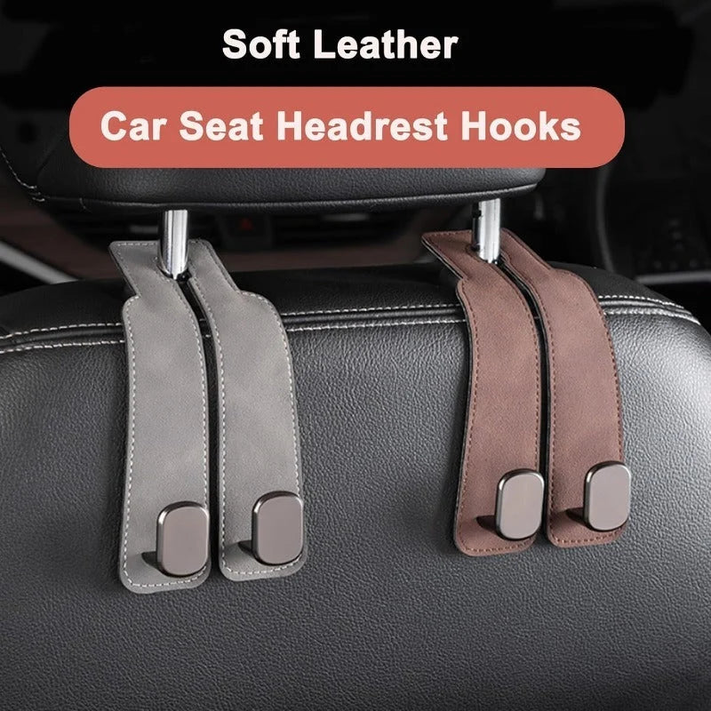 Car Headrest Hooks Double Hook Set of 2