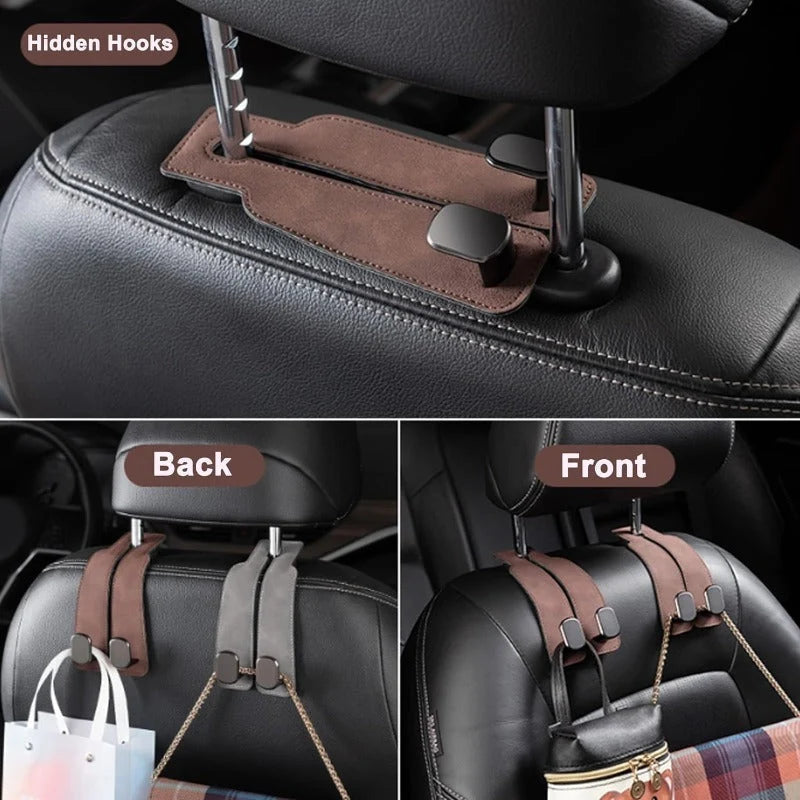 Car Headrest Hooks Double Hook Set of 2
