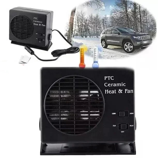 Car Heater Fan 12V Ceramic Thermostat-Regulated Heat & Fan Modes