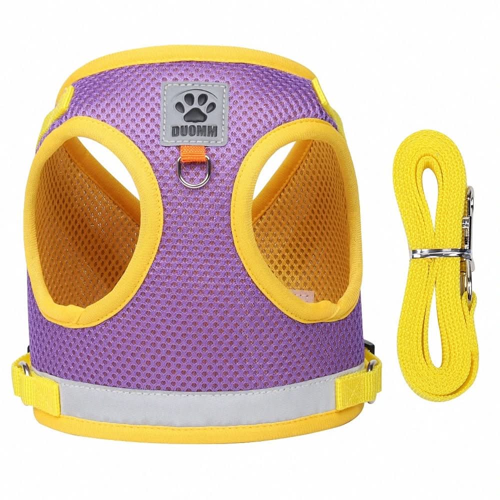 Cat Harness Escape-Resistant Adjustable Reflective With Leash Included
