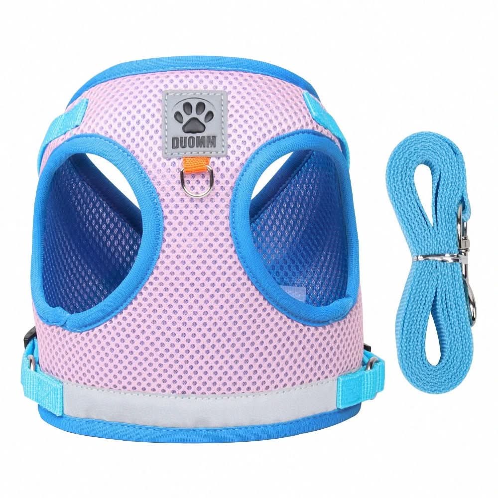 Cat Harness Escape-Resistant Adjustable Reflective With Leash Included