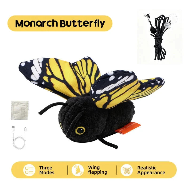 Cat Toy Fluttering Butterfly Motion-Activated