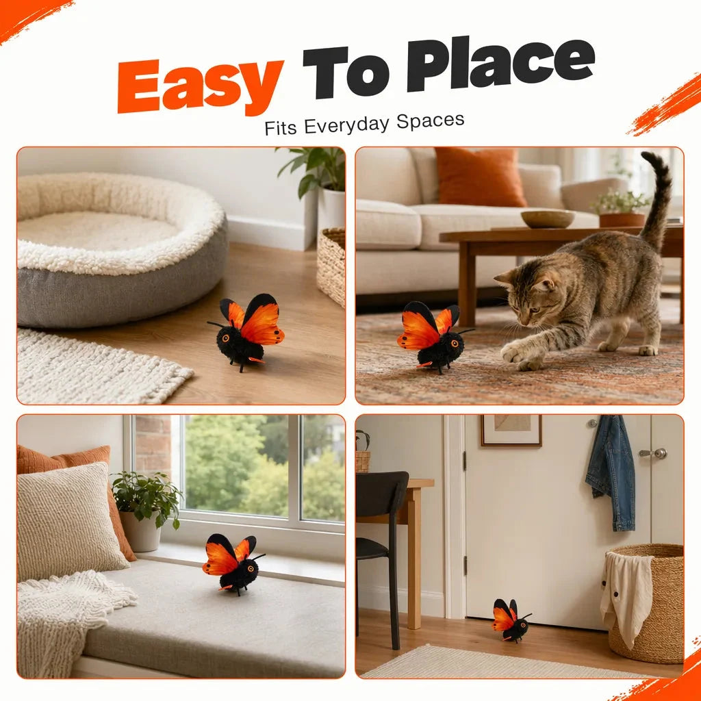 Cat Toy Fluttering Butterfly Motion-Activated