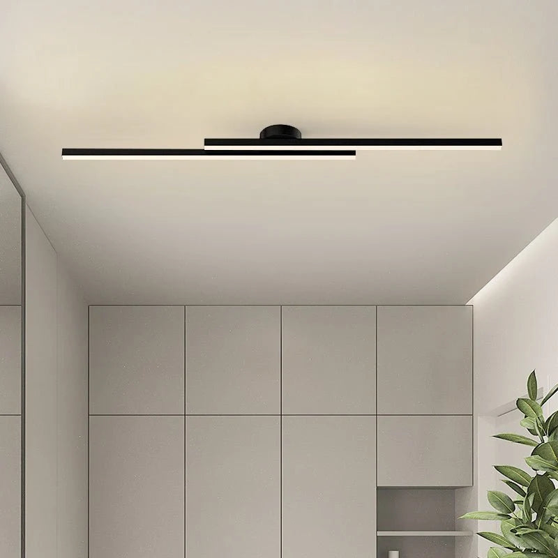 Ceiling Light Aluminum Semi-Recessed LED Three-Color Switchable Dimmable