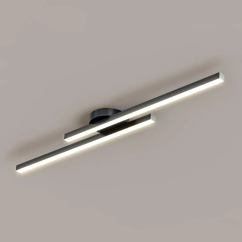 Ceiling Light Aluminum Semi-Recessed LED Three-Color Switchable Dimmable