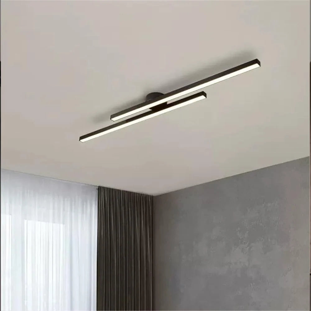 Ceiling Light Aluminum Semi-Recessed LED Three-Color Switchable Dimmable