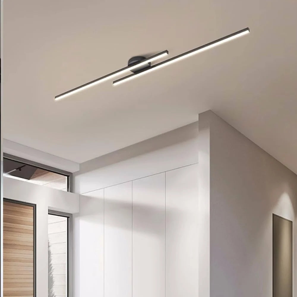 Ceiling Light Aluminum Semi-Recessed LED Three-Color Switchable Dimmable