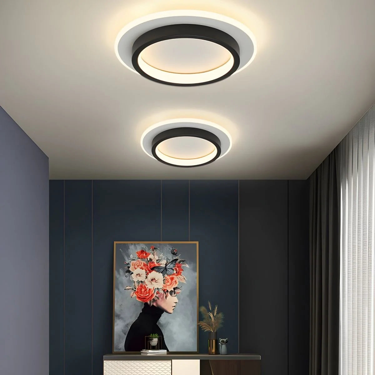 Ceiling Light LED Opal Acrylic Diffuser Selectable Color Temperature