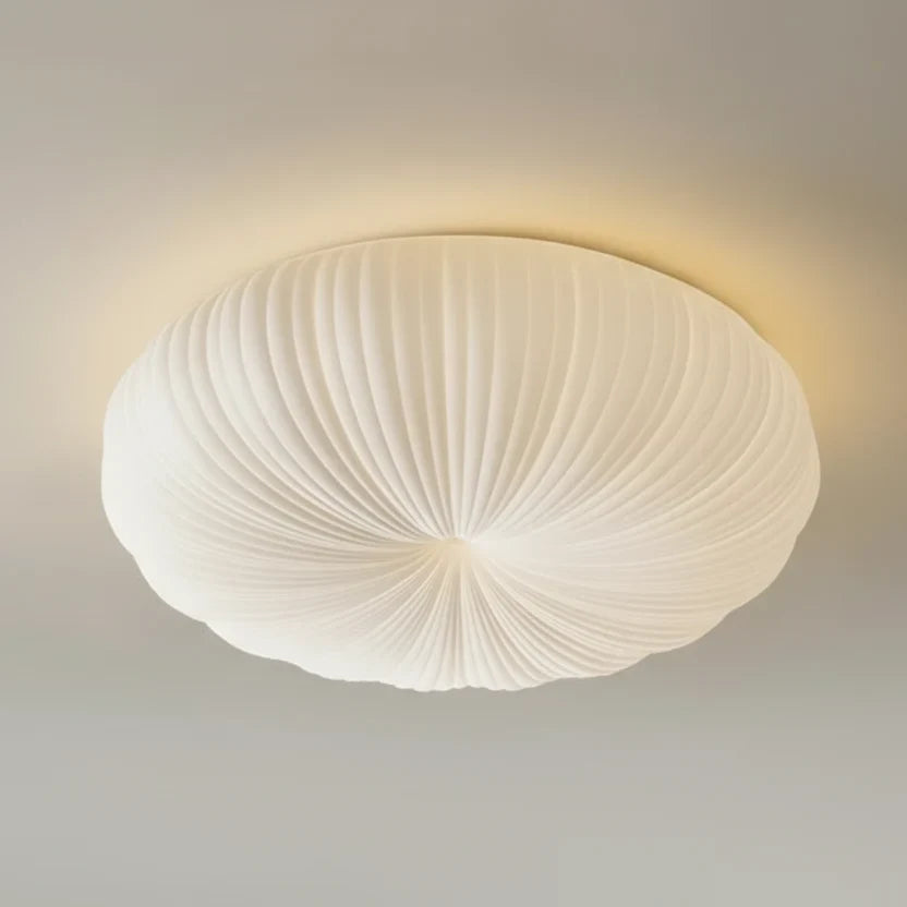 Ceiling Light Pleated Integrated LED Flush Mount Warm White