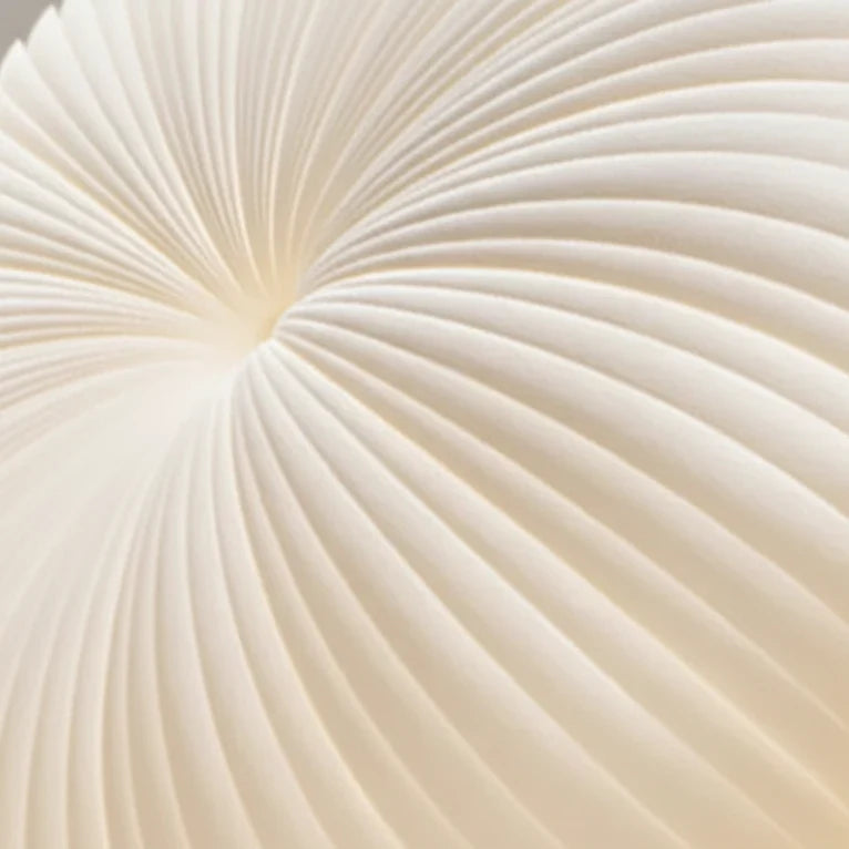 Ceiling Light Pleated Integrated LED Flush Mount Warm White