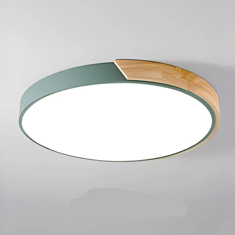 Ceiling Light Round Macaron Design Integrated LED Diffused Light