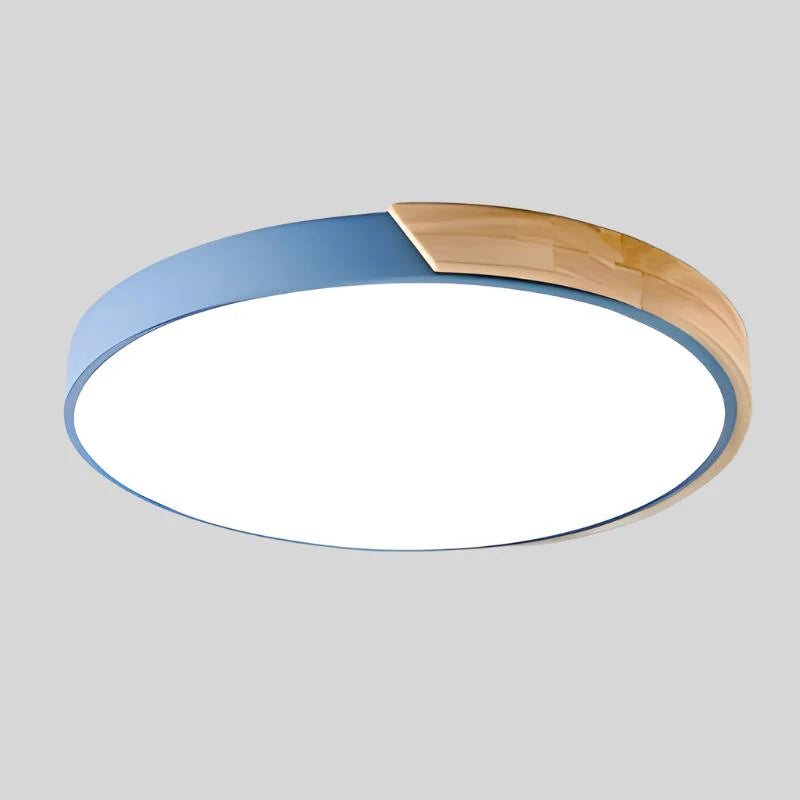 Ceiling Light Round Macaron Design Integrated LED Diffused Light