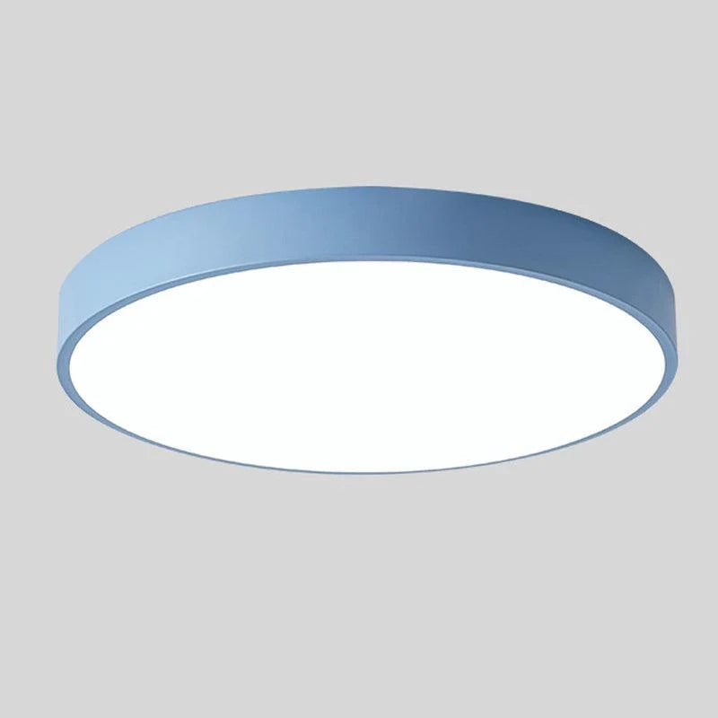 Ceiling Light Round Macaron Design Integrated LED Diffused Light