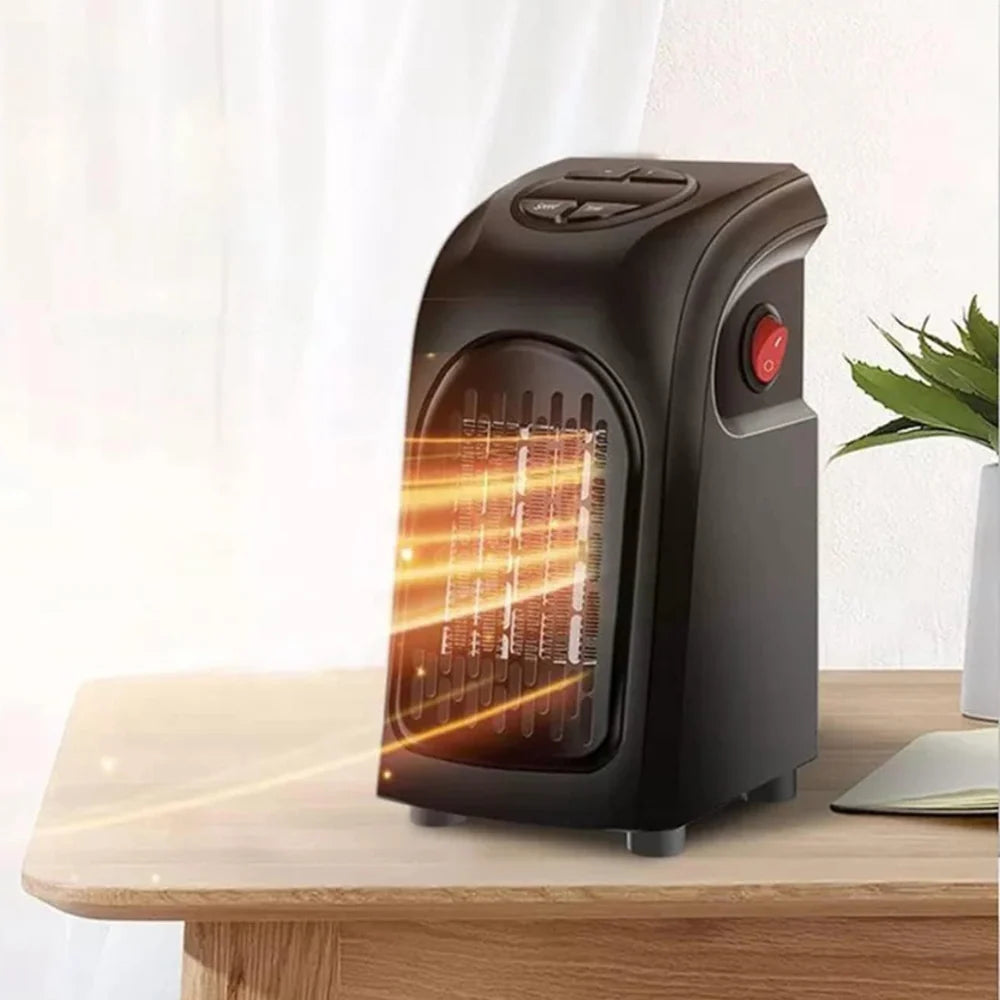 Ceramic Fan Heater 400-Watt Adjustable Thermostat 12-Hour Timer