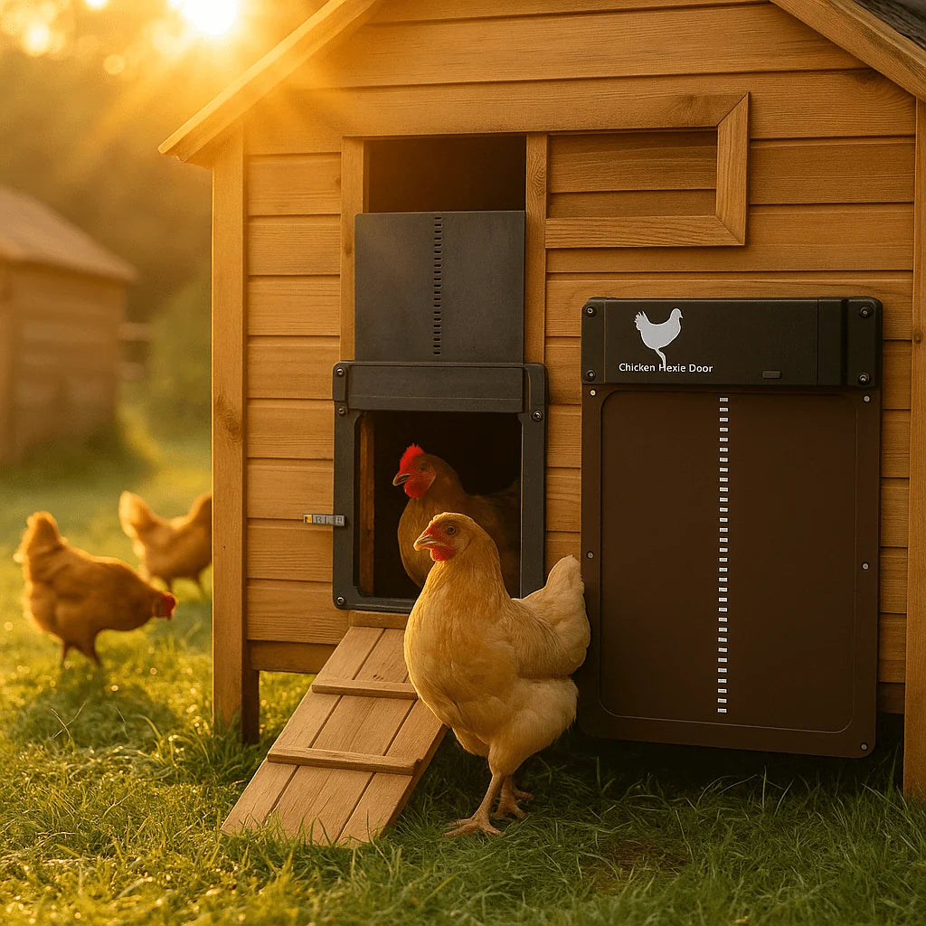 Chicken Coop Door Automatic Light Sensor Weather-Resistant