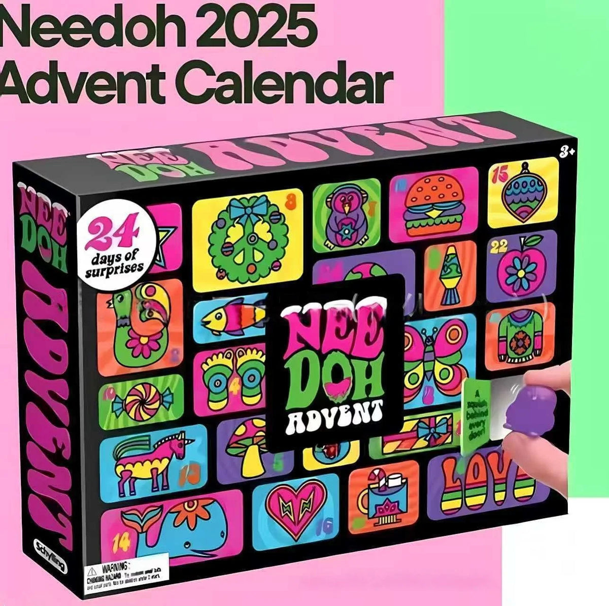 Christmas Advent Calendar 24 Compartments Resin Figures