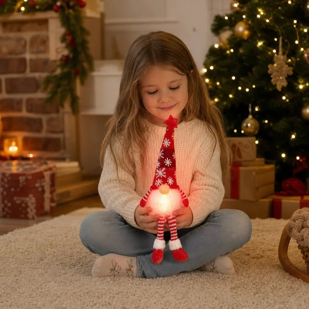 Christmas Gnome Decoration Integrated LED Lighting Festive Accent