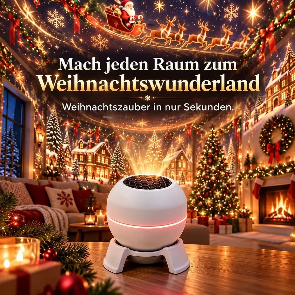 Christmas Projector Light Warm Christmas Motifs Indoor Use