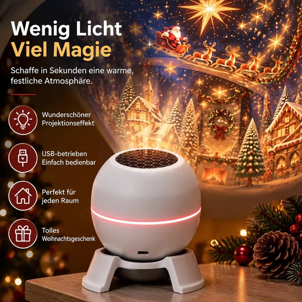 Christmas Projector Light Warm Christmas Motifs Indoor Use