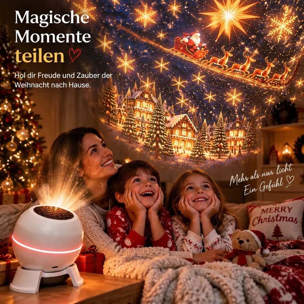 Christmas Projector Light Warm Christmas Motifs Indoor Use