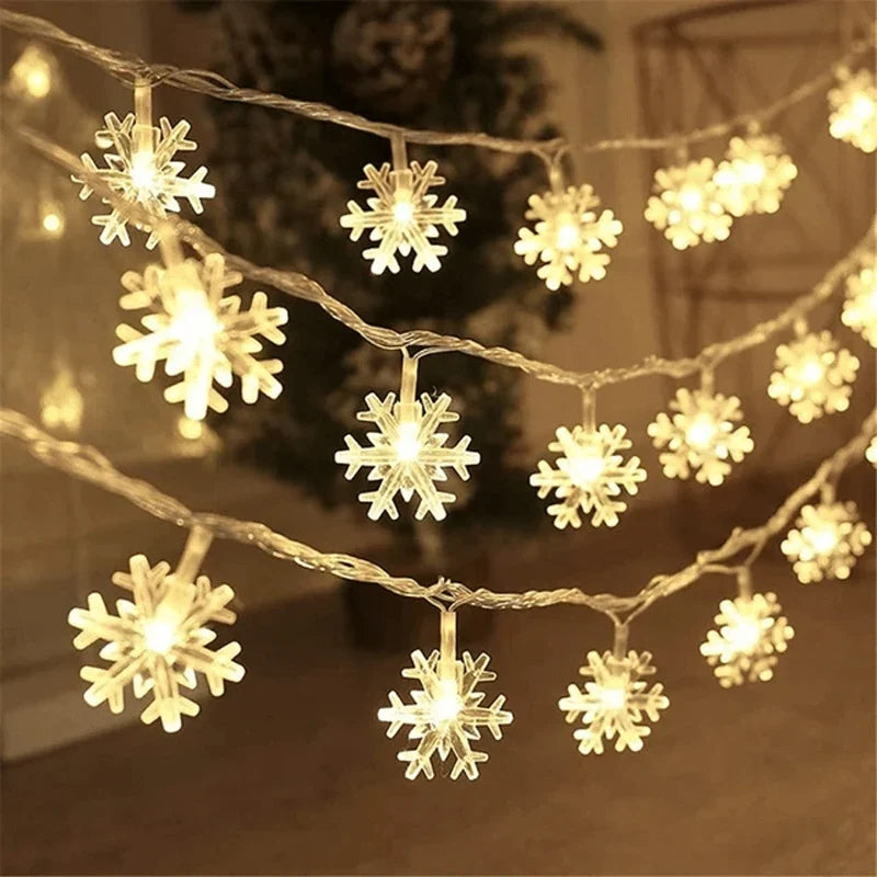 Christmas String Lights Battery-Powered LED Holiday Motifs