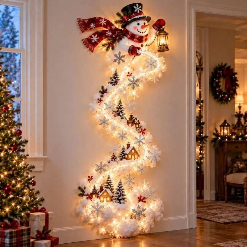 Christmas Wall Light LED Festive Designs Space-Saving