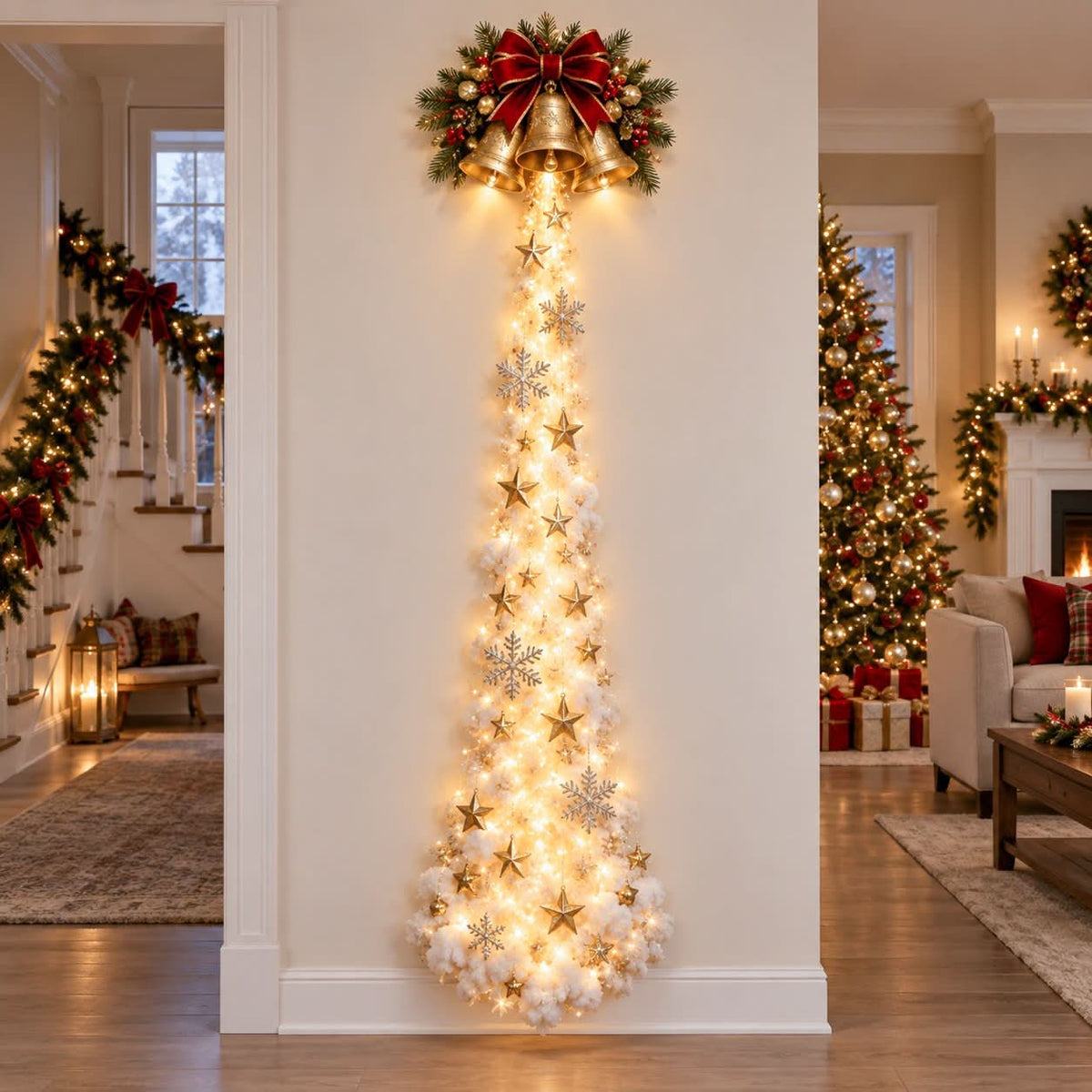 Christmas Wall Light Warm Glow Whimsical Design