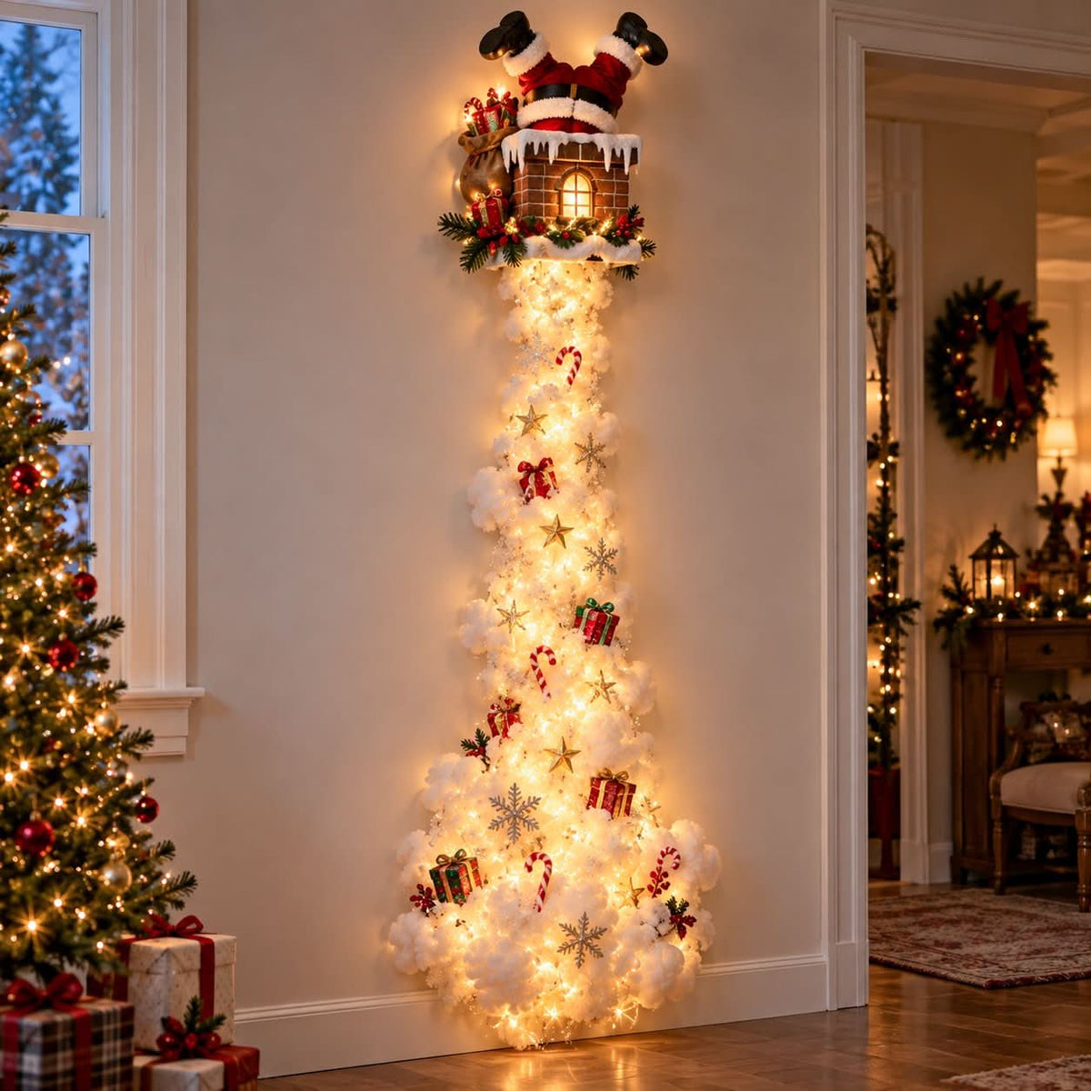 Christmas Wall Light Warm Glow Whimsical Design